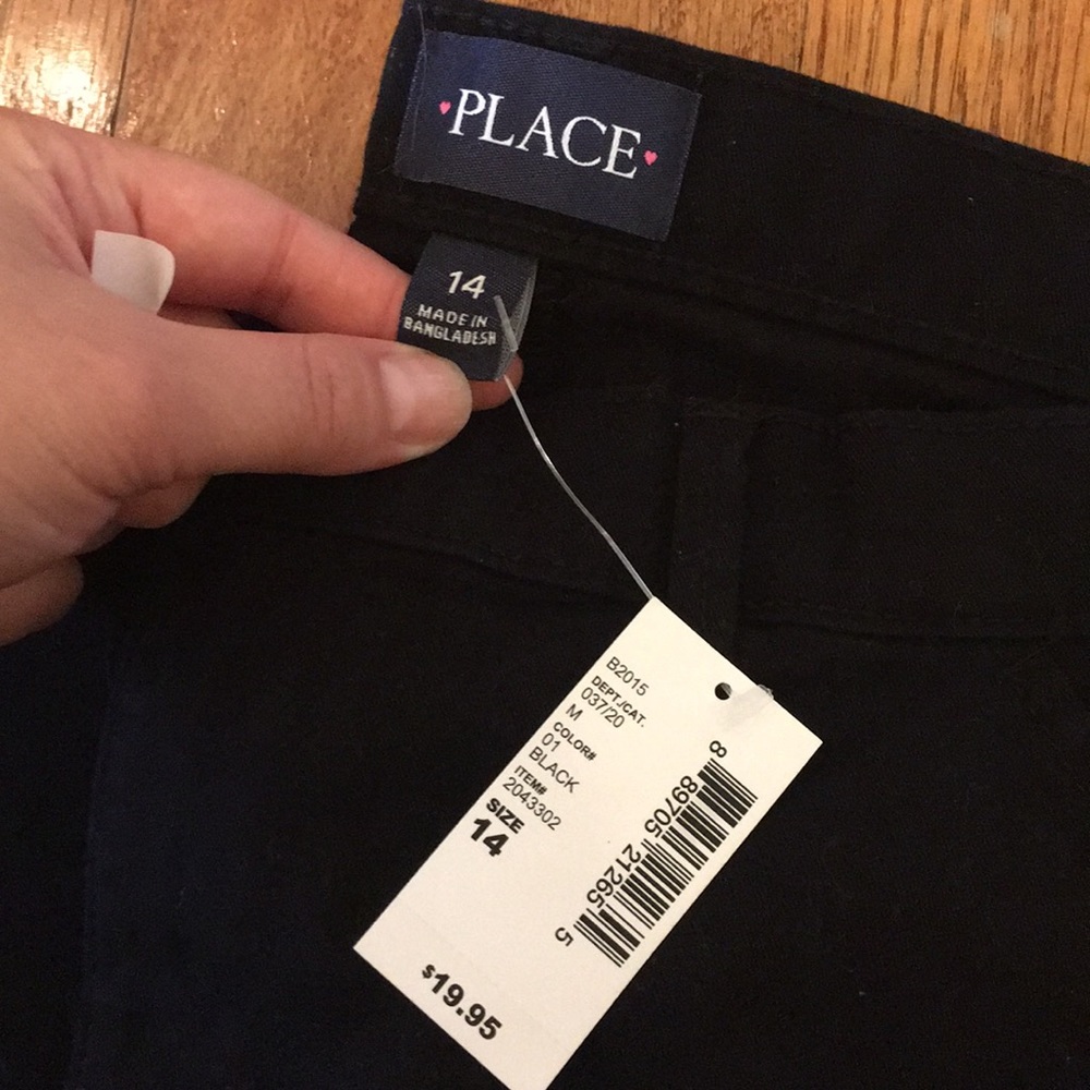Children's Place Black pants NWT - Picture 2 of 4